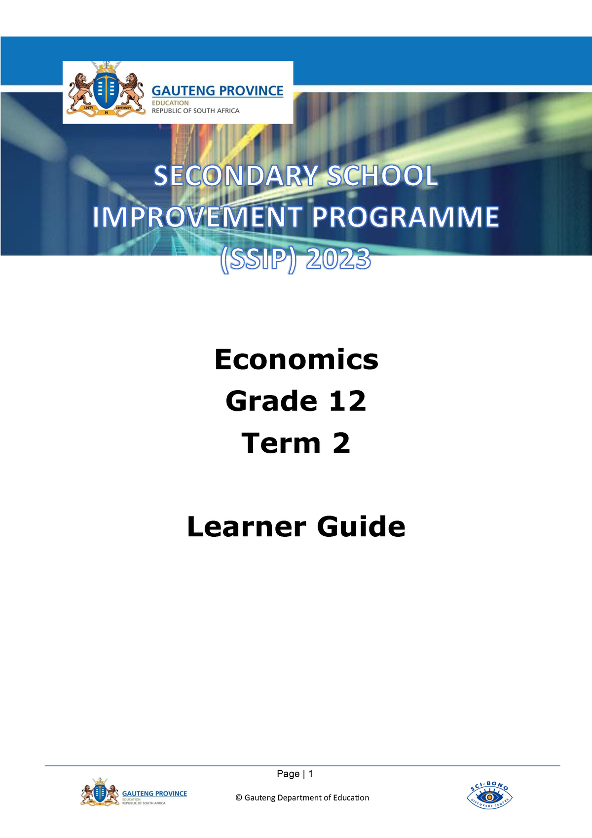 economics grade 12 term 2 essays