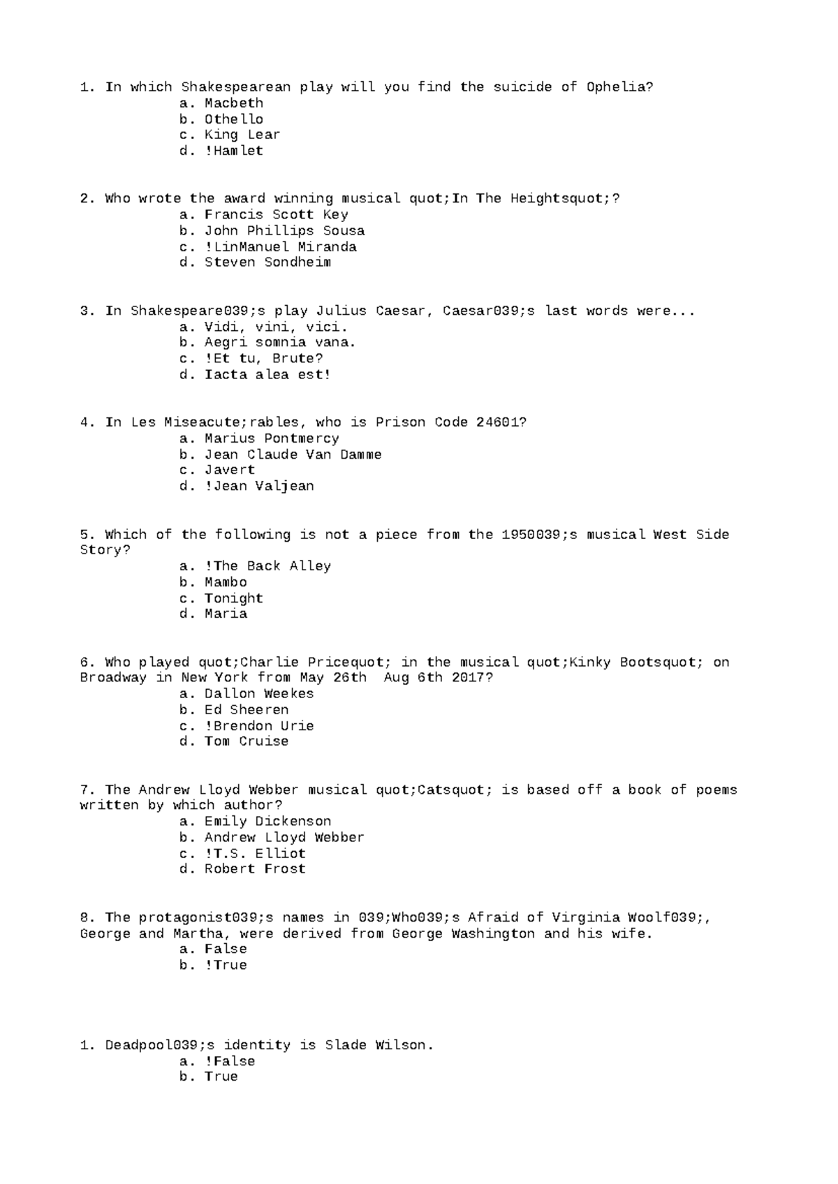HIST258 Comparative History Paper Fall 2020 5 - In which Shakespearean ...