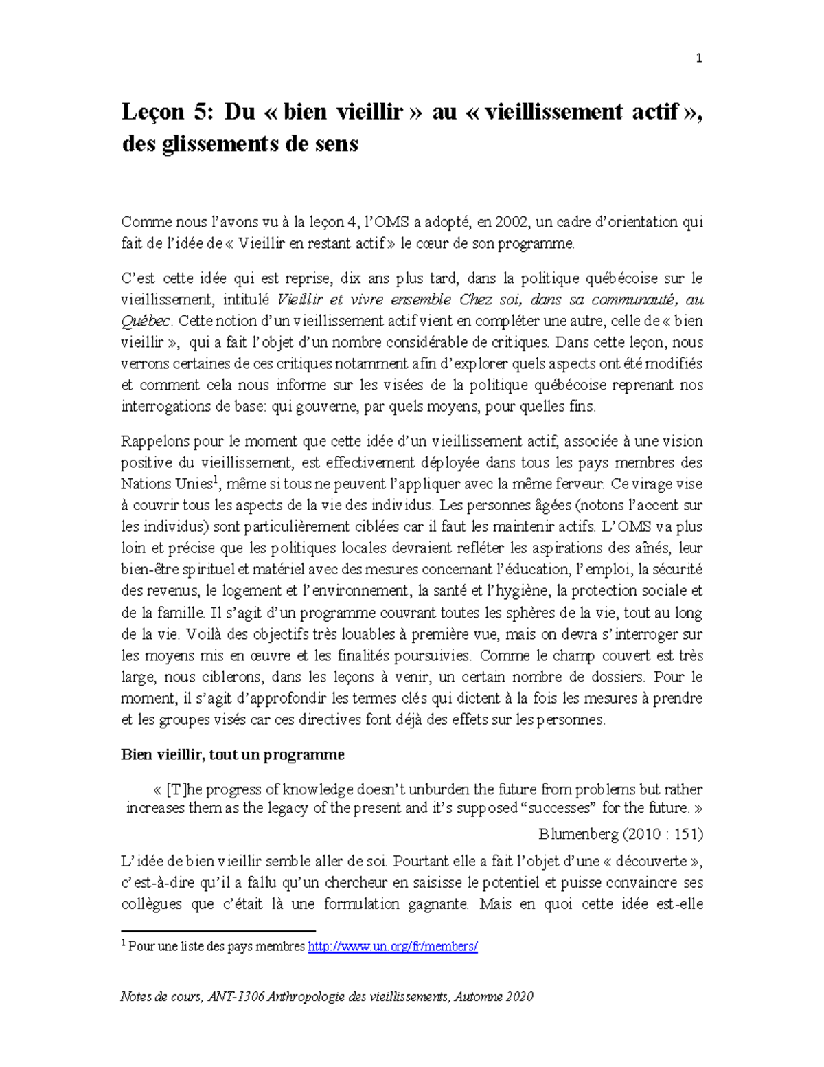 Le%C3%A7on 5 - Du %C2%AB bien vieillir %C2%BB au %C2%AB vieillissement ...