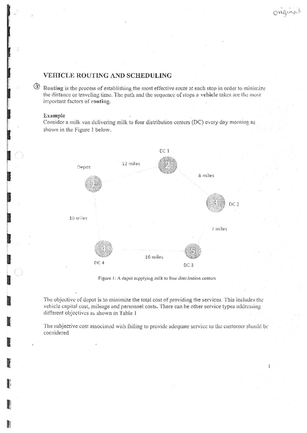 9.0 Vehicle Routing - Summary Bachelor of science in civil engineering ...