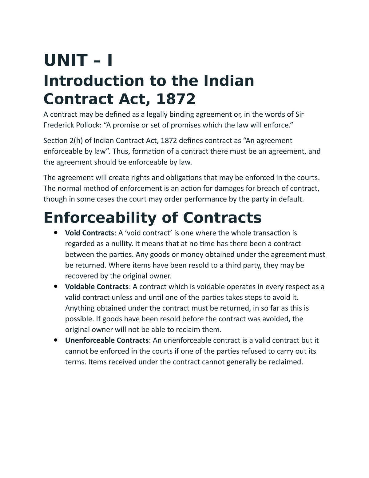 indian contract law research topics