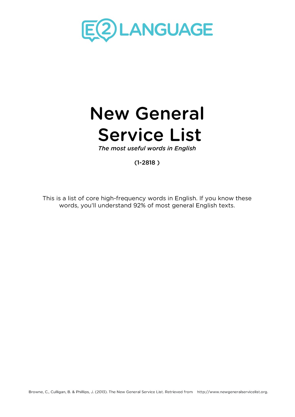 ngsl-new-general-service-list-90