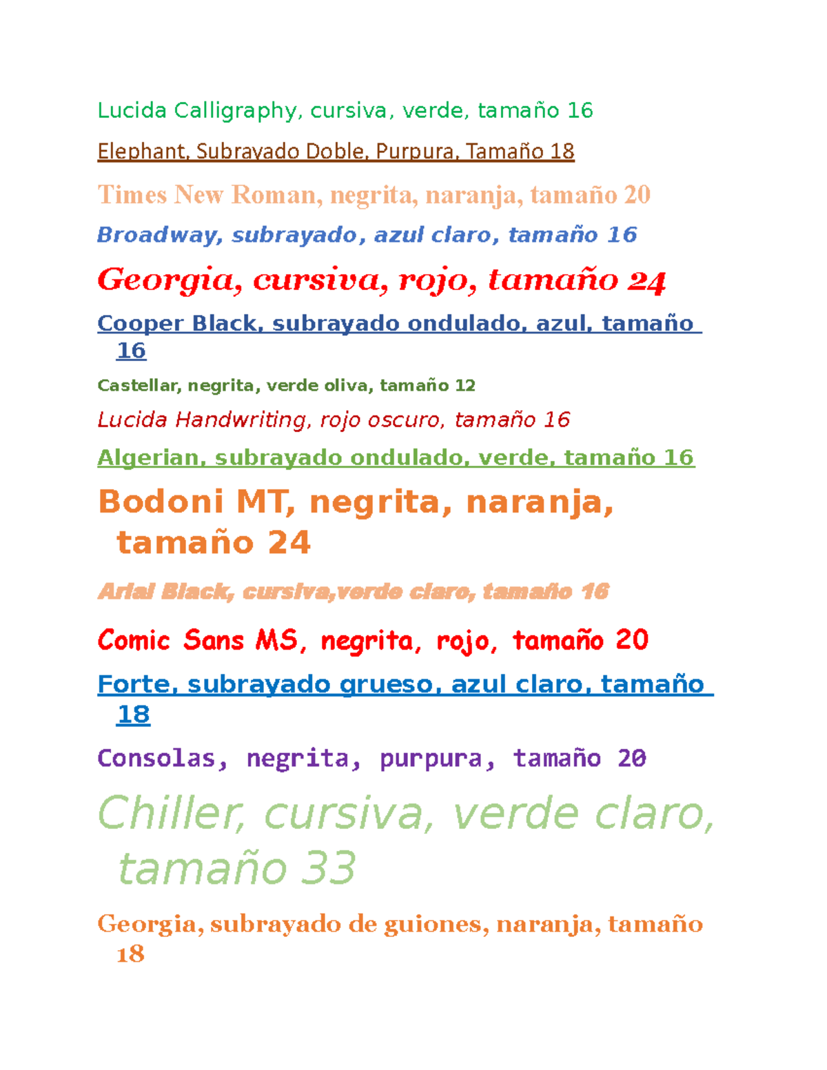 Tarea 3 - Cooper Black, subrayado ondulado, azul, tamaño Lucida ...