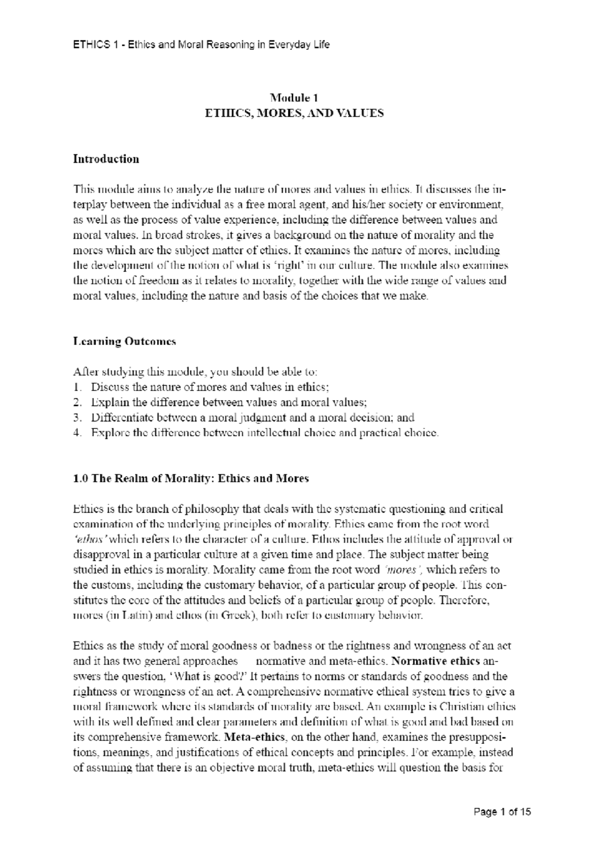 Ethics 1 Module 1 Study Guide Aug 2018 Com 410 Studocu Ethics 1 Module 1 Study Guide Aug 2018 Com 410 Studocu
