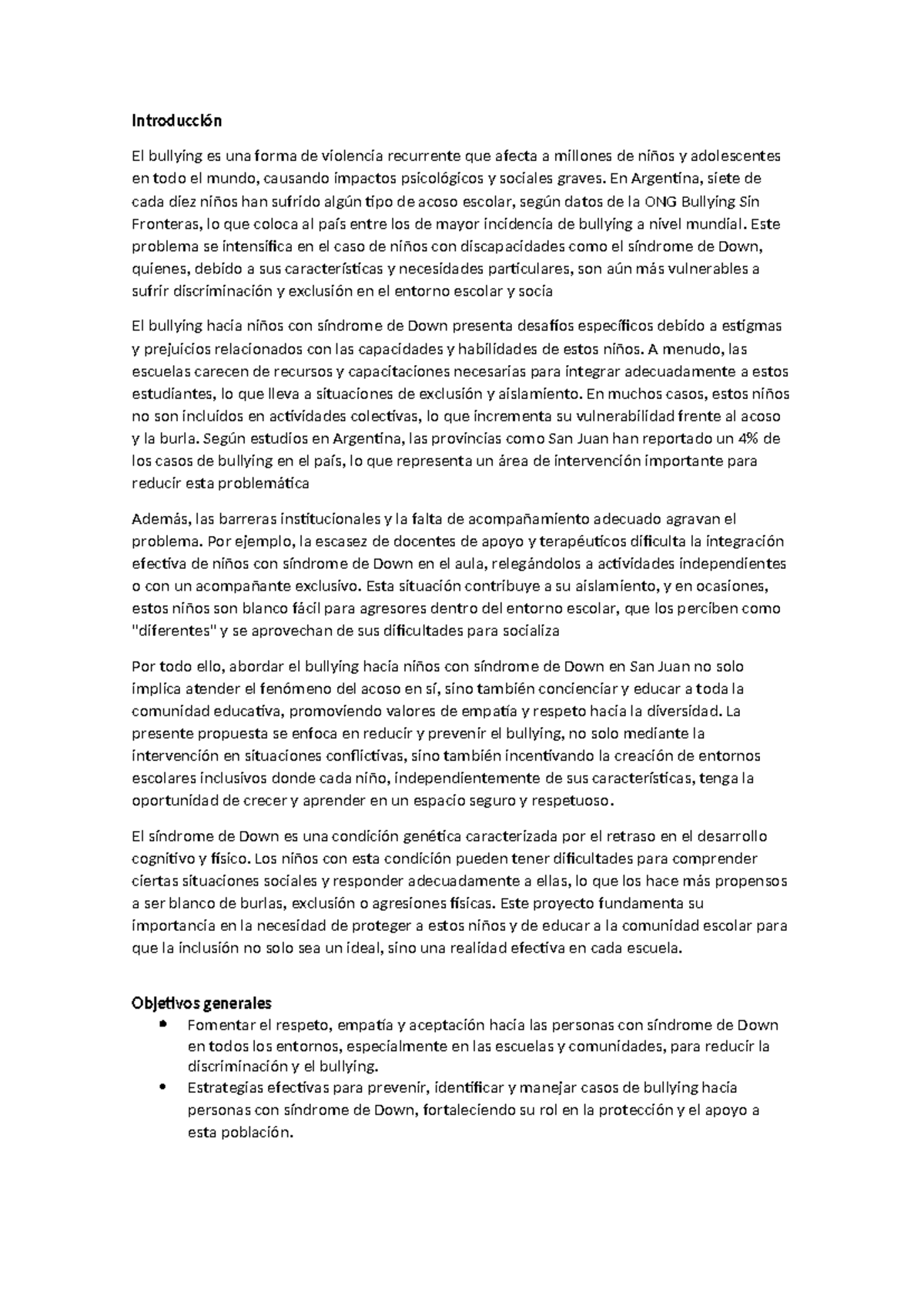 Bullying - sada - Introducción El bullying es una forma de violencia ...