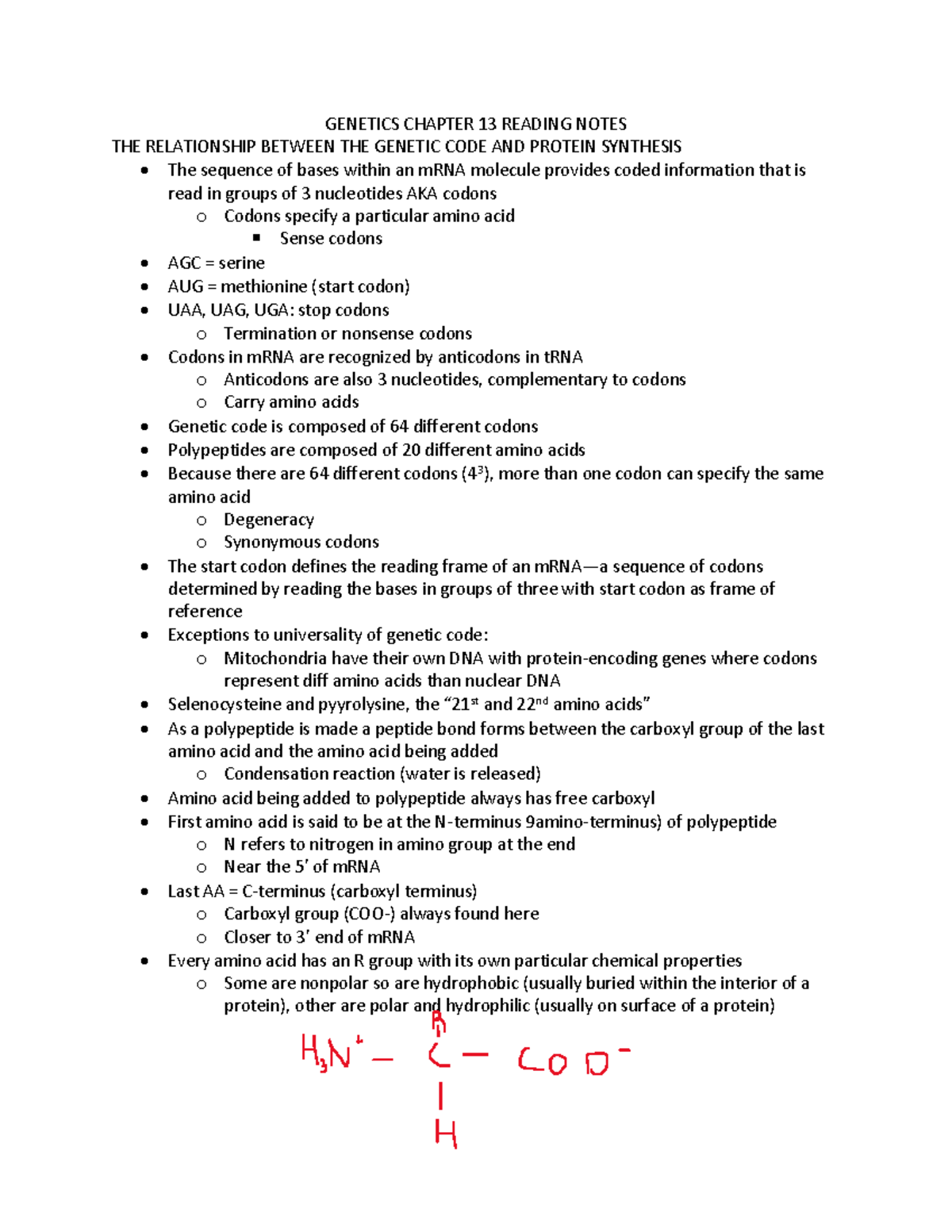 PCB 3063 chapter 13 reading notes (Module 7) - GENETICS CHAPTER 13 ...