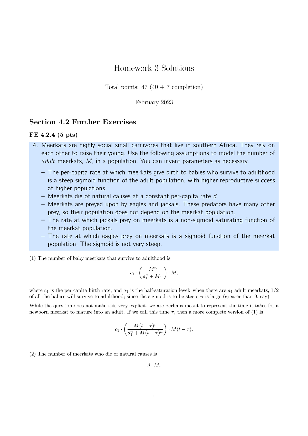 LS 30B-1 Homework 3 Solutions - Homework 3 Solutions Total Points: 47 ...