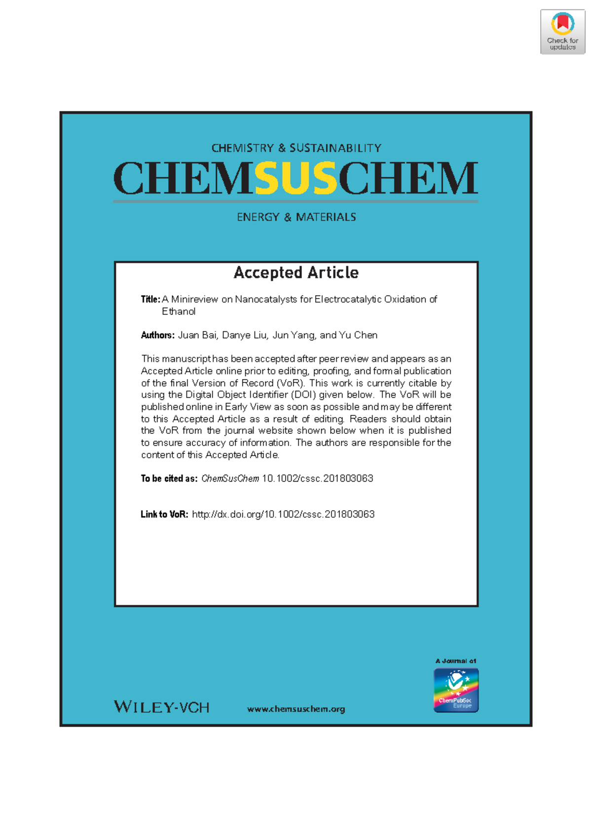 10 - This manuscript has been accepted after peer review and appears as ...