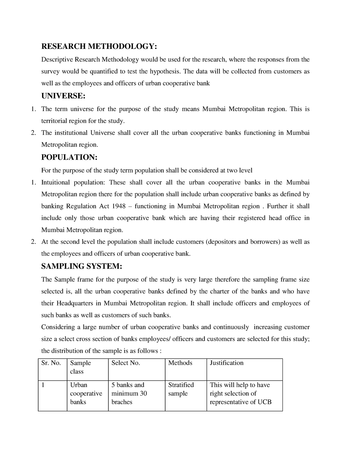 06 work plan and methodology - RESEARCH METHODOLOGY: Descriptive ...