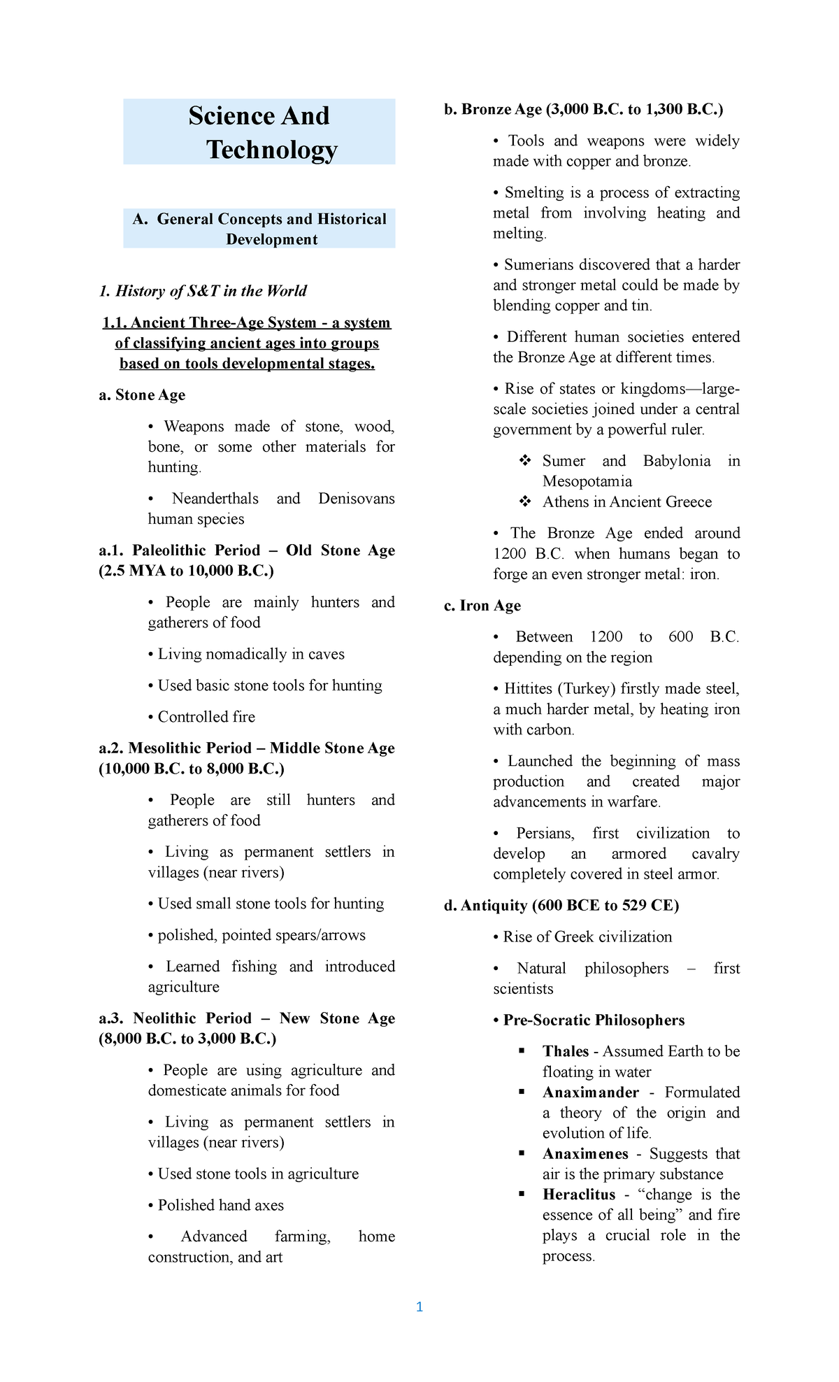 development of science and technology in essay