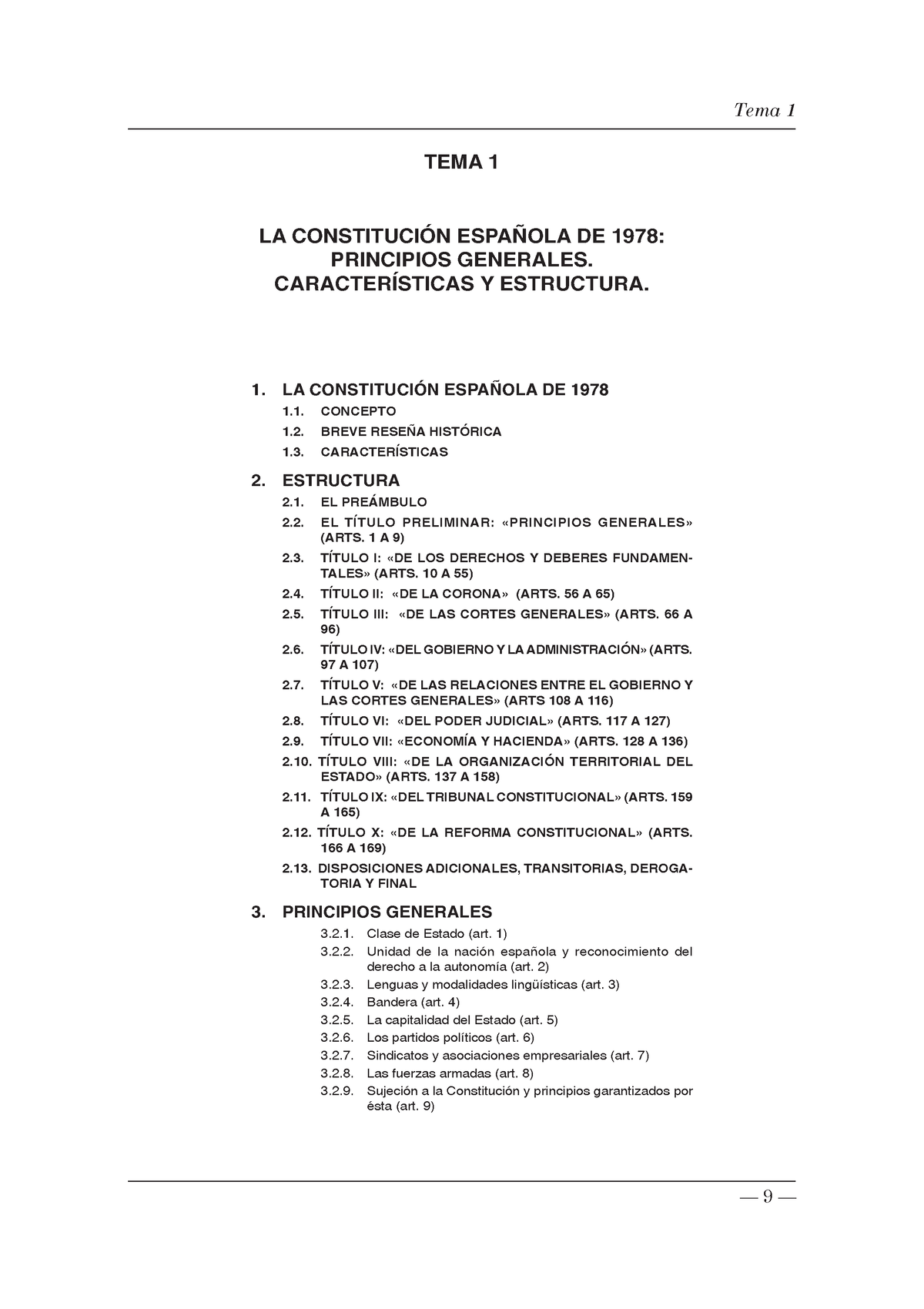 TEMA 1 LA Constitucion Espanola DE 1978 - Tema 1 TEMA 1 LA CONSTITUCIÓN ...