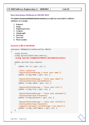 CS 3203 Software Engineering Lab 8
