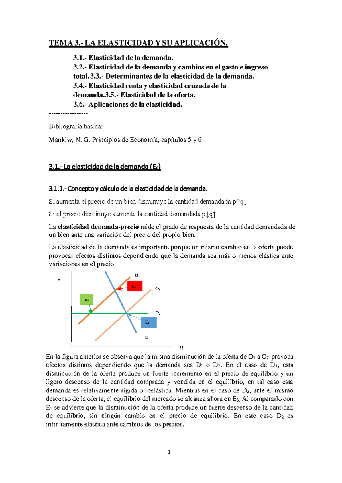 Tema 3.- La Elasticidad Y Su Aplicación - TEMA 3.- LA ELASTICIDAD Y SU ...