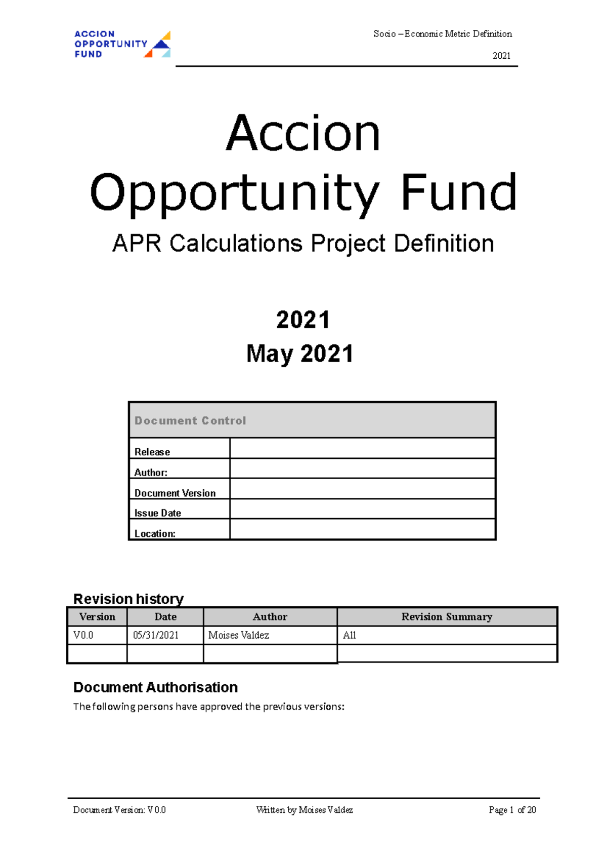 AOF APR Analysis and Design Document - 2021 Accion Opportunity Fund APR ...
