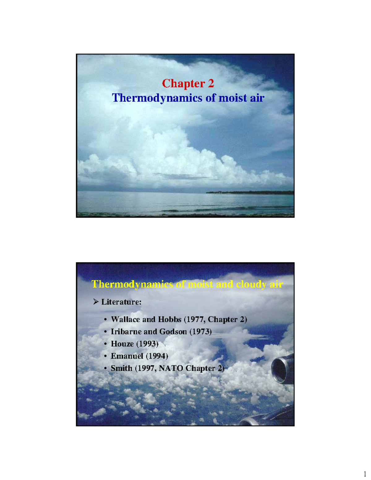 Aire húmedo en la atmosfera Chapter 2 Thermodynamics