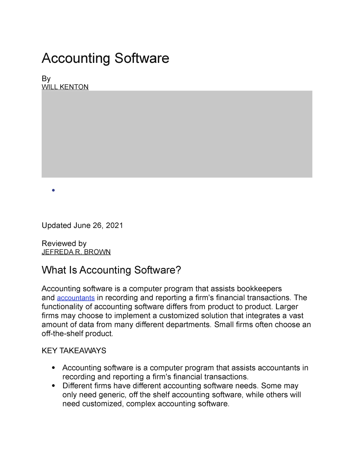 accounting software dissertation