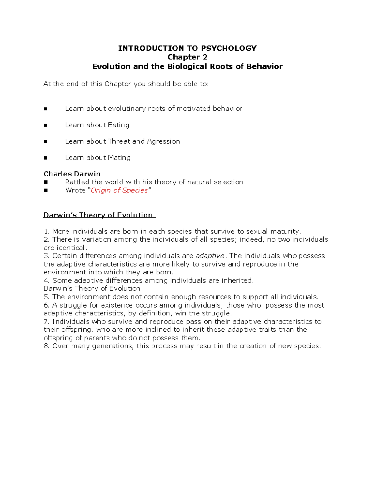 Ch2 2 - these are really helpful notes trust me - INTRODUCTION TO ...