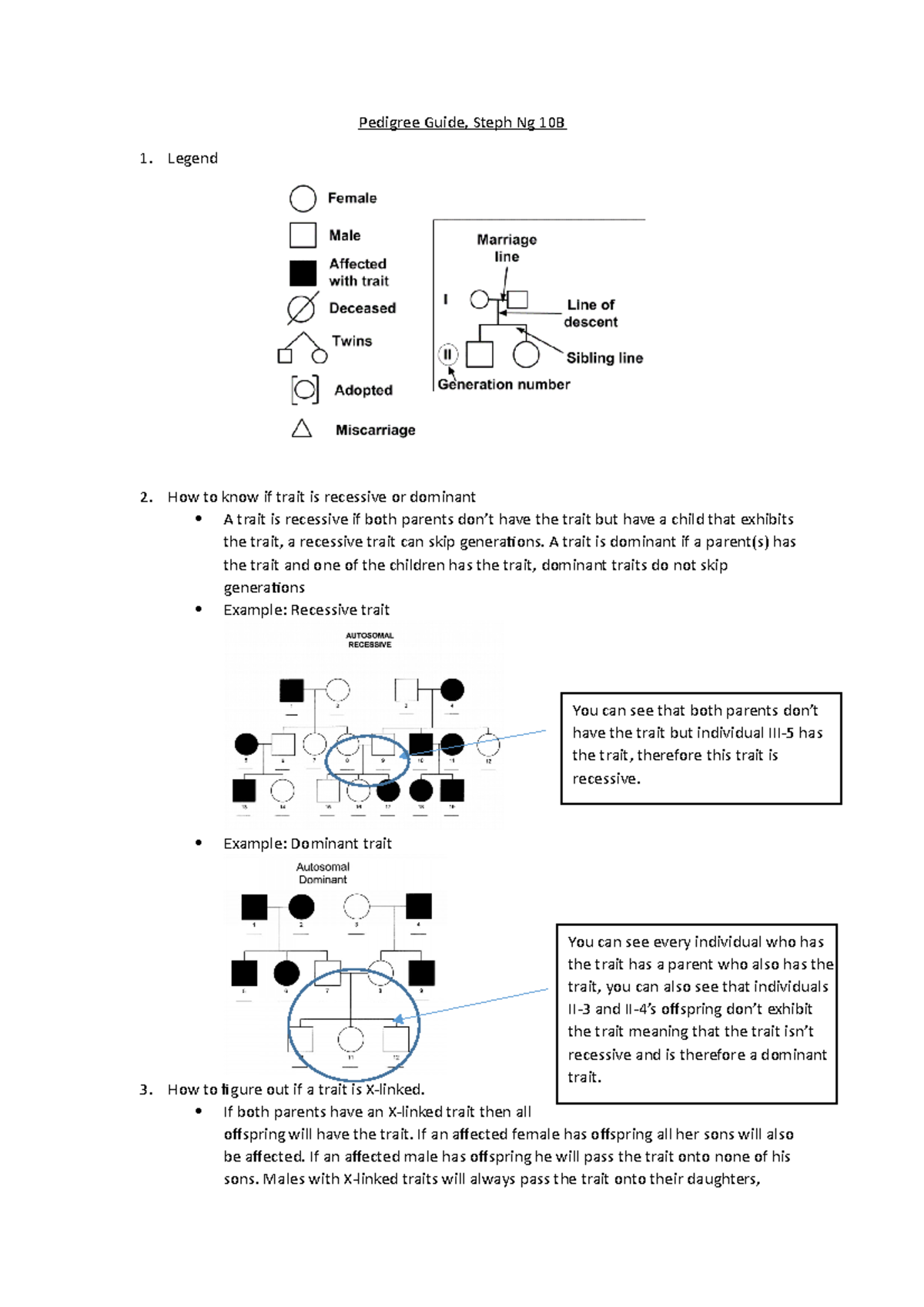 pedigree-guide-a-trait-is-dominant-if-a-parent-s-has-the-trait-and