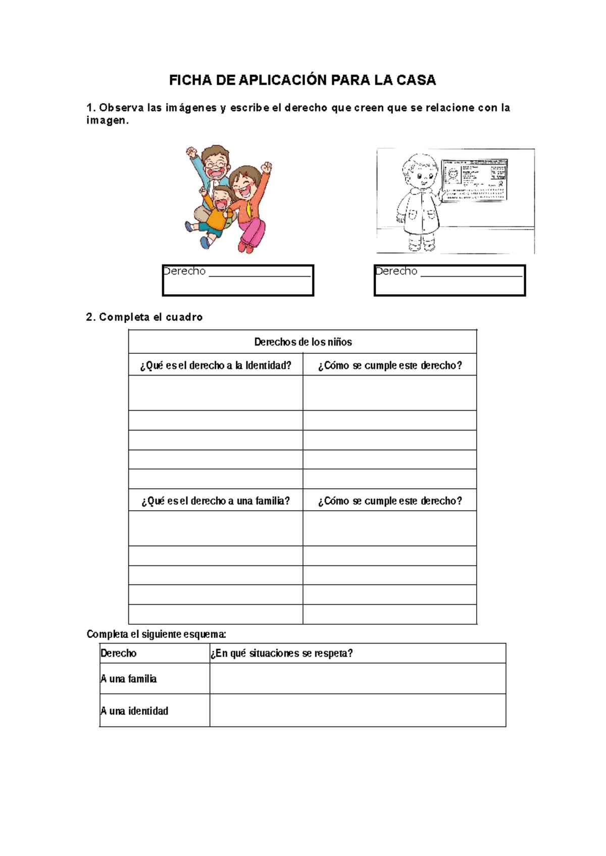 Ficha DE Aplicación PARA LA CASA 31 de mayo PS - FICHA DE APLICACIÓN ...
