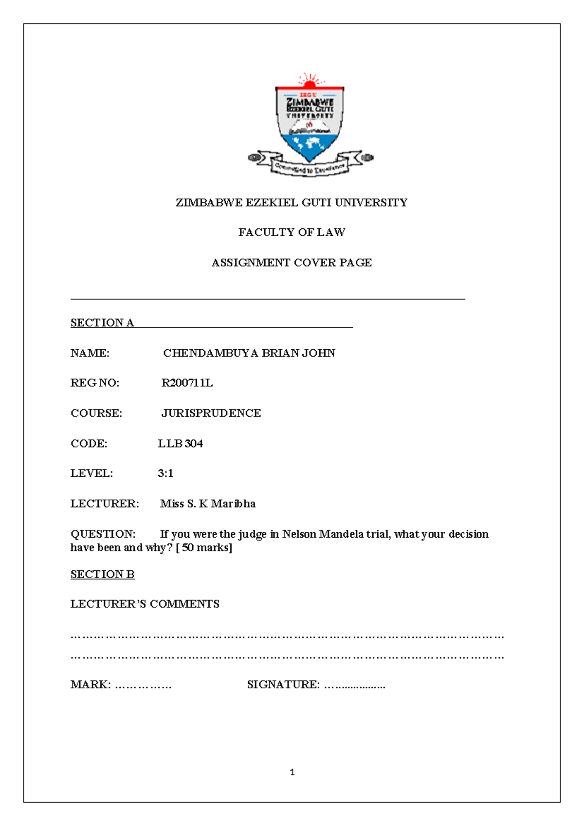 amended-jurisprudence-zimbabwe-ezekiel-guti-university-faculty-of-law