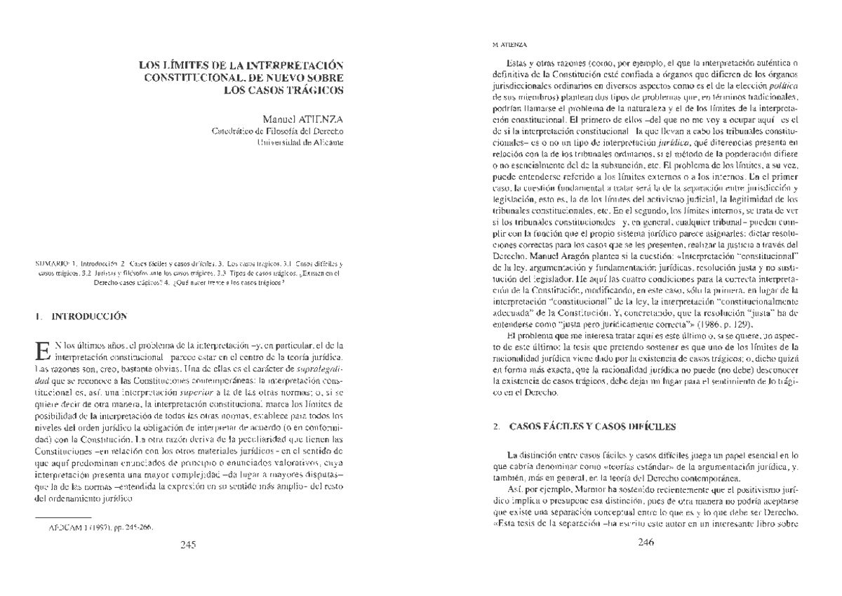 TEMA5. Texto 1. atienza manuel - Filosofía del Derecho - Studocu