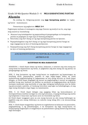 AP10 Mod3 W5-6 Q4 - History - Republic Of The Philippines Department Of ...