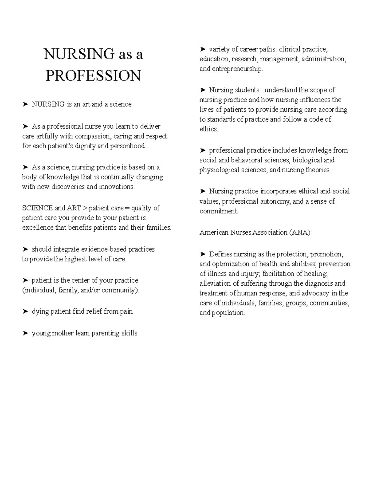 Nursing As A Profession - NURSING As A PROFESSION NURSING Is An Art And ...