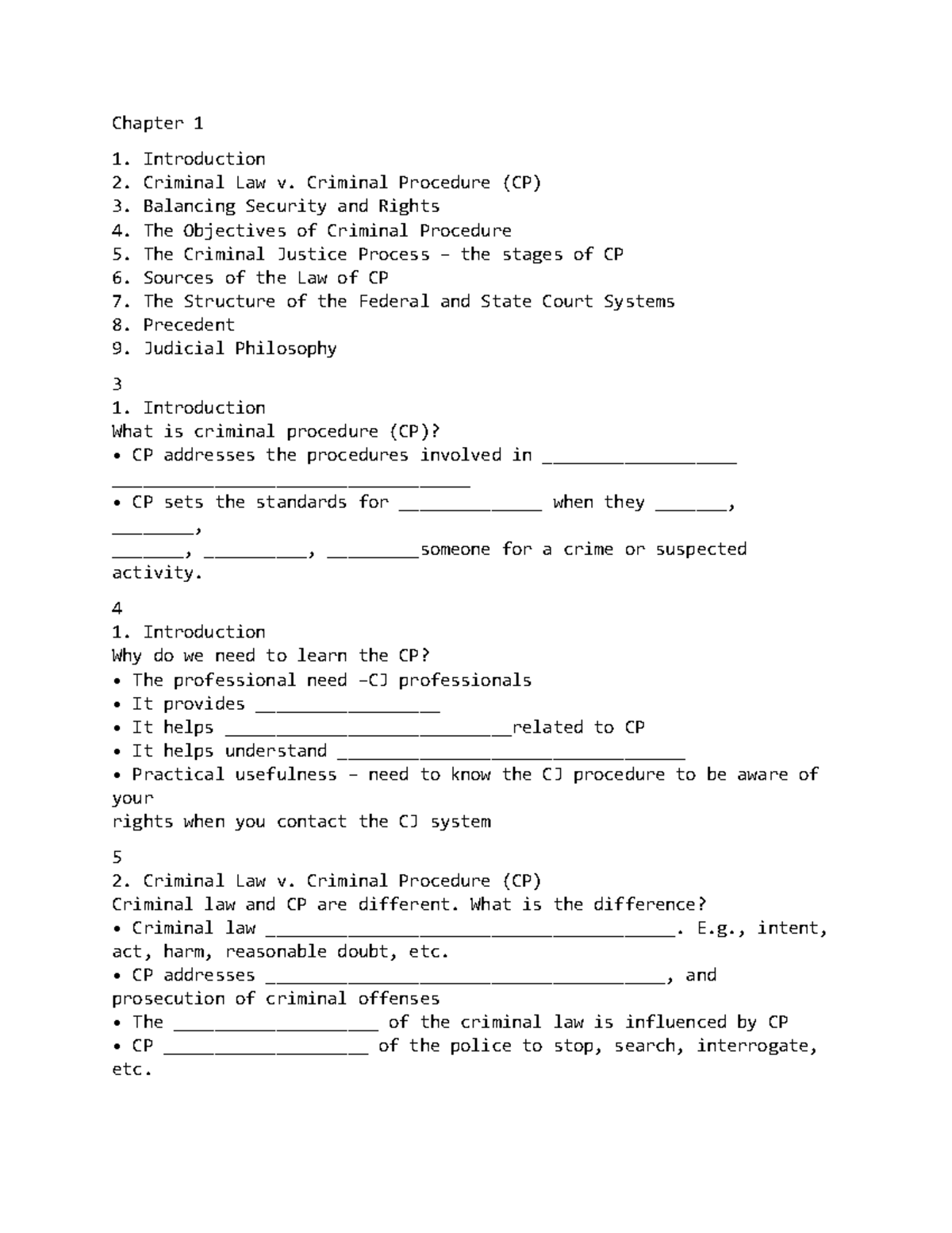 Chapter 1 special topics in CJ - Chapter 1 Introduction Criminal Law v ...