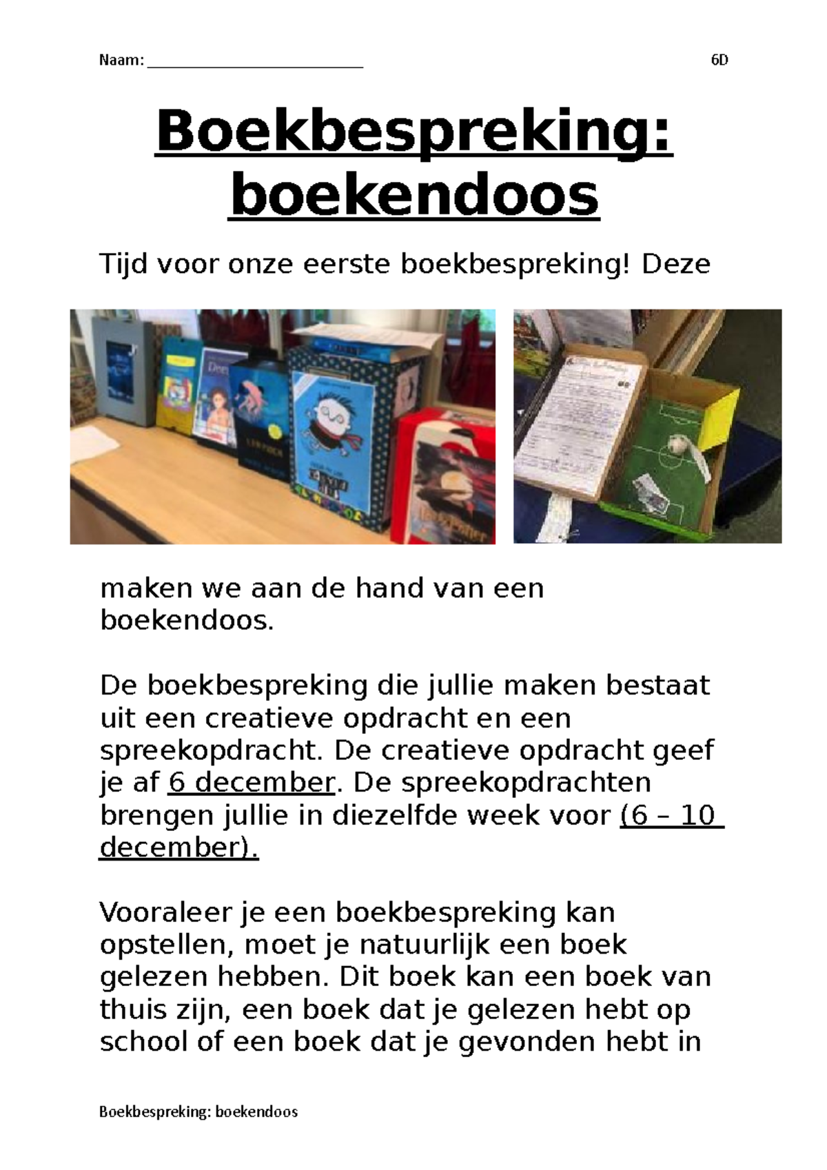 Boekbespreking - Boekendoos Zesde Leerjaar - Boekbespreking: Boekendoos ...