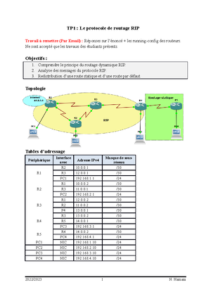 TP3 BGP Part 1 - TP about BGP dynamic routing protocol - TP3 : Le ...