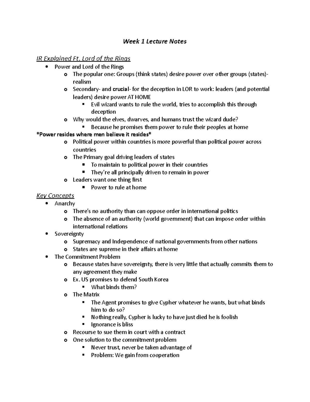 Chapter 1 IR - Notes - Week 1 Lecture Notes IR Explained Ft. Lord of ...