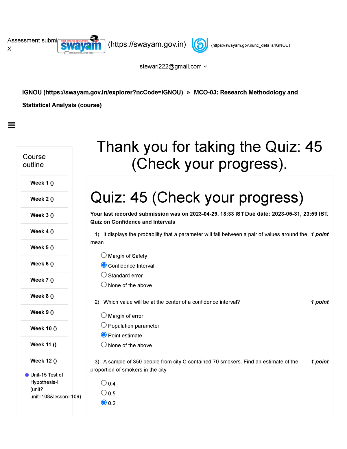 assignment quiz study skills