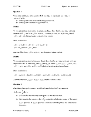 LEC 12B- ELEC 264 - LEC 12B- ELEC 264 - EECE 301 Signals & Systems Prof ...