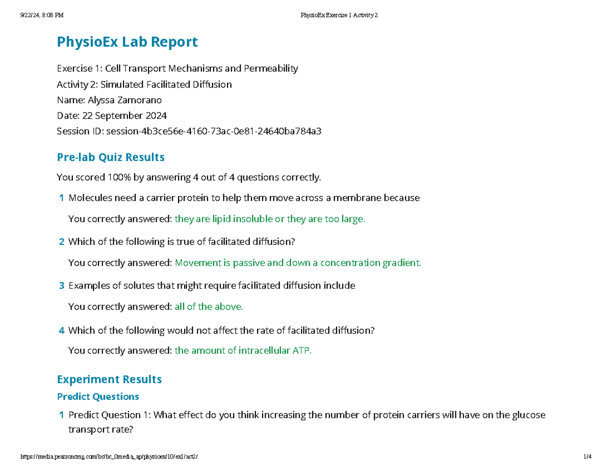 Physio Ex Exercise 2 Activity 1 57