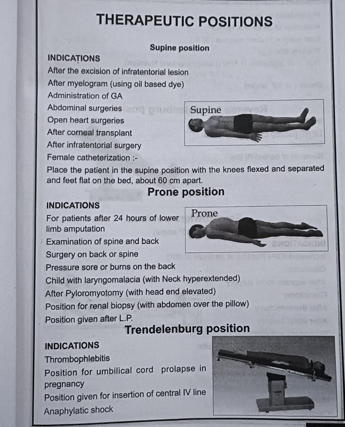 therapeutic-position-with-images-bsc-nursing-studocu