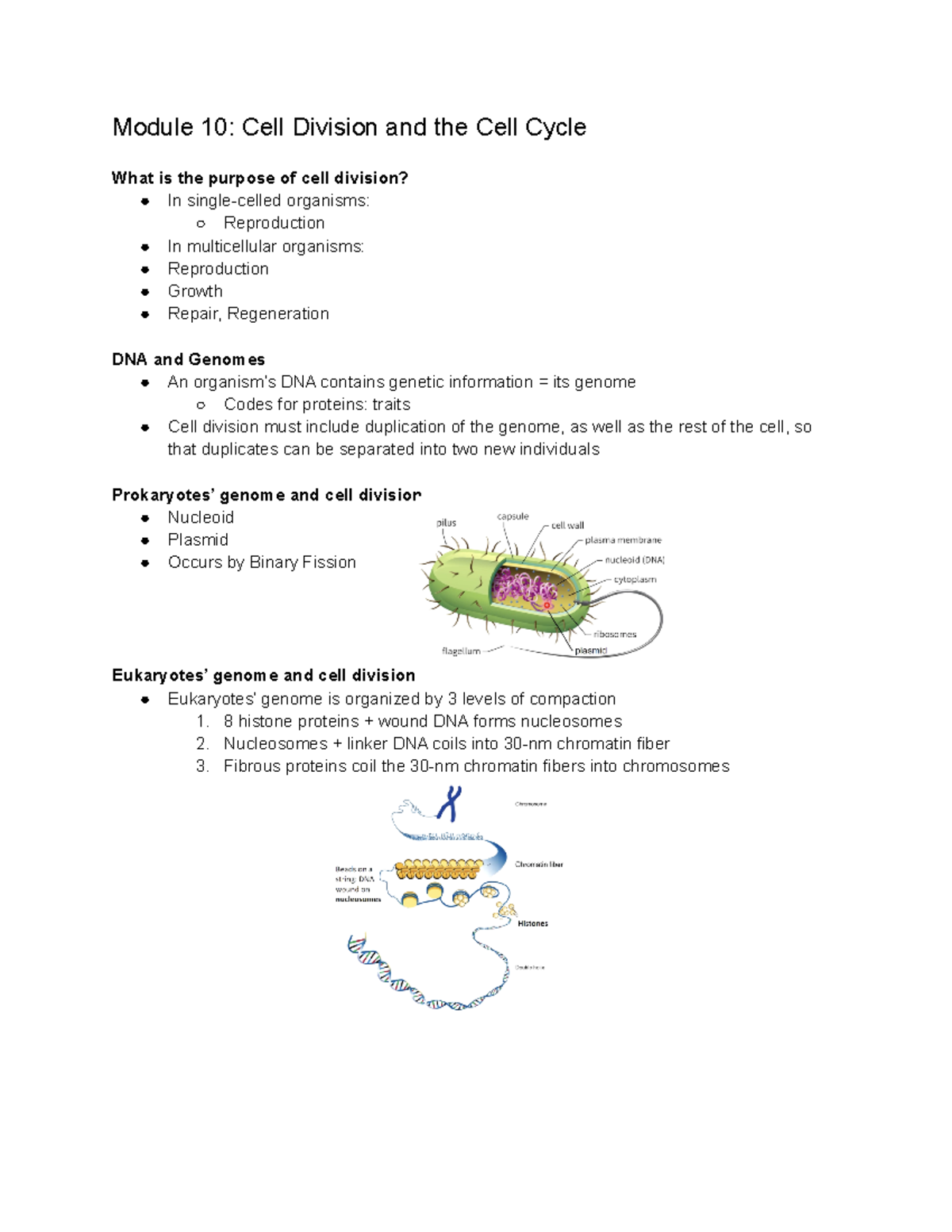 Lecture:Mod 10-10 + Textbooks Notes - Bio151 - VCU - Studocu