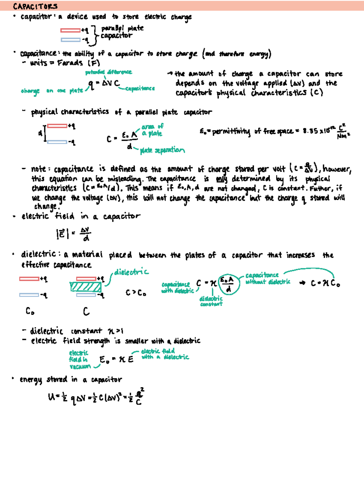 5. Capacitors - 21. Diffraction - CAPACITORS capacitor a deviceused to ...