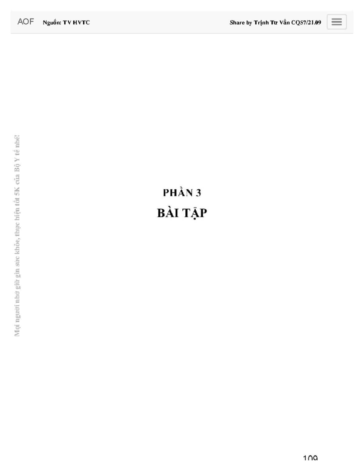 Bài tập nguyên lí thống kê - ọ i ng ườ i nh ớ gi ữ gìn s ứ c kh ỏ e, th ...