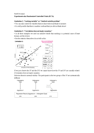 Exam 2 Notes 2 - PSY 0036 Psych Research Methods Lecture - Professor ...