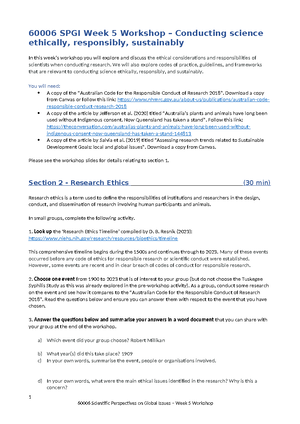Spgi - module 1 - 60006 Scientific Perspectives for Global Issues ...