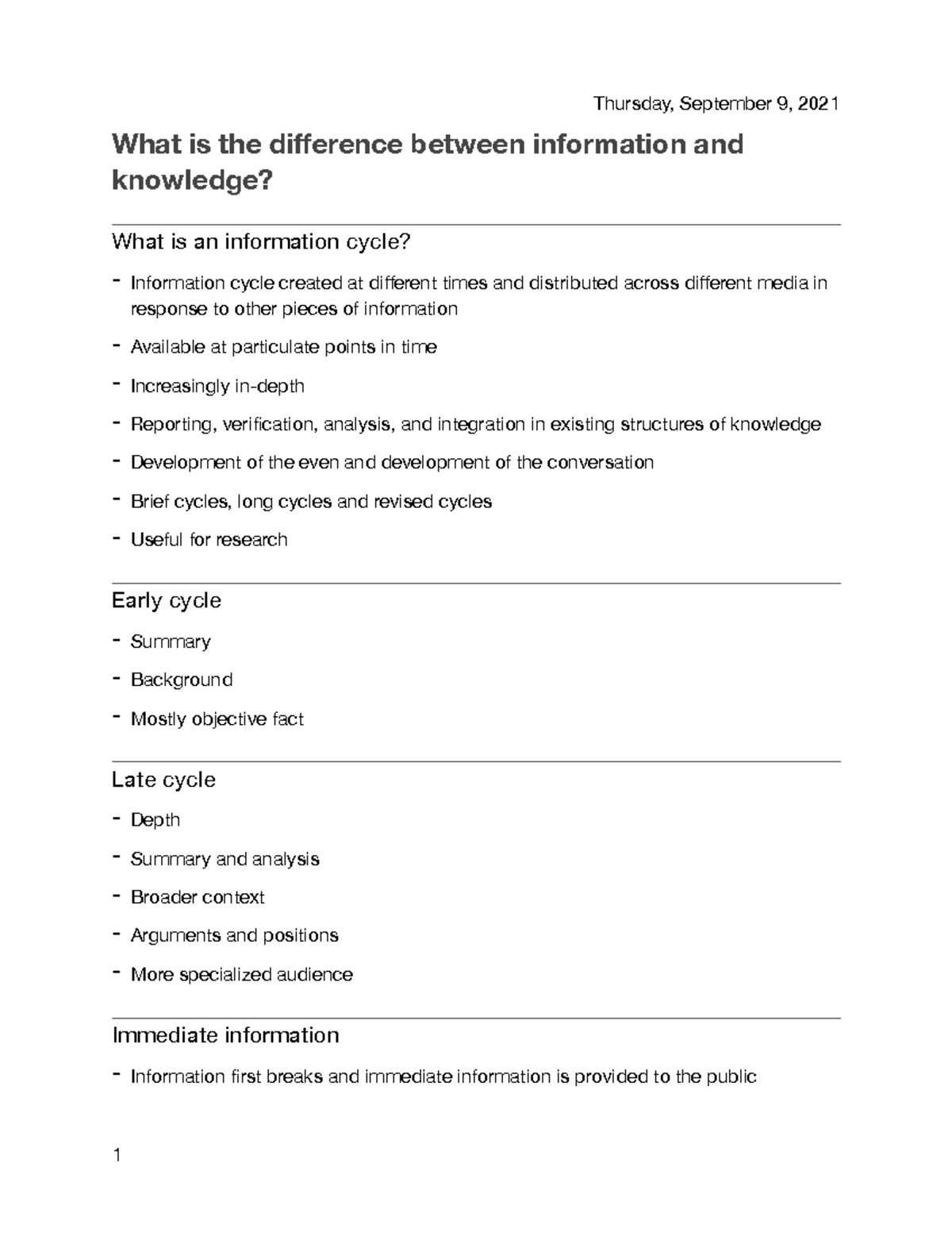 Information and Knowledge copy - What is the difference between ...