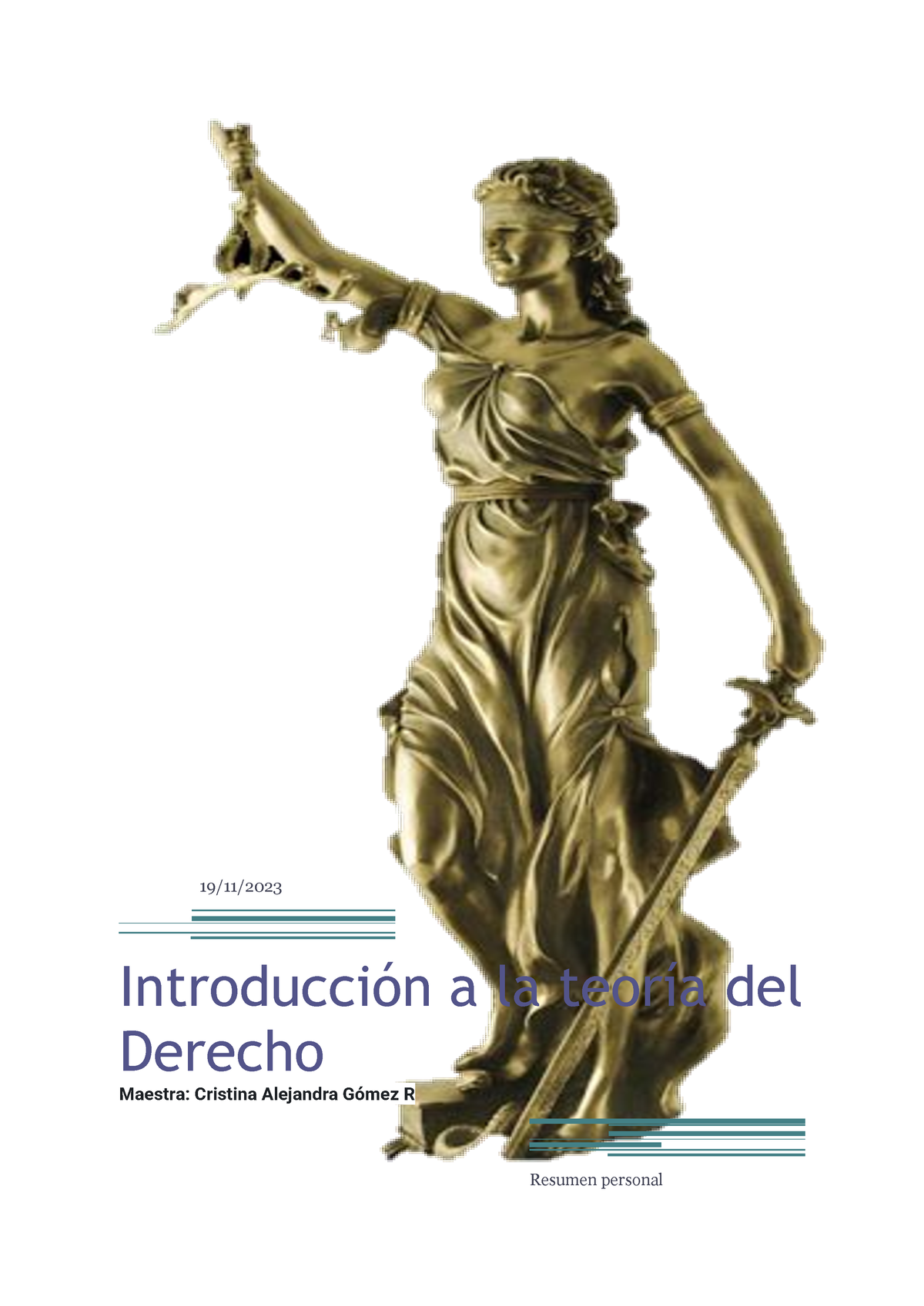 Introducción A La Teoría Del Derecho - 19 /11/ Introducción A La Teoría ...