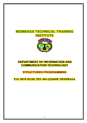 Structured Programming notes pdf - KNEC notes and Revision materials ...