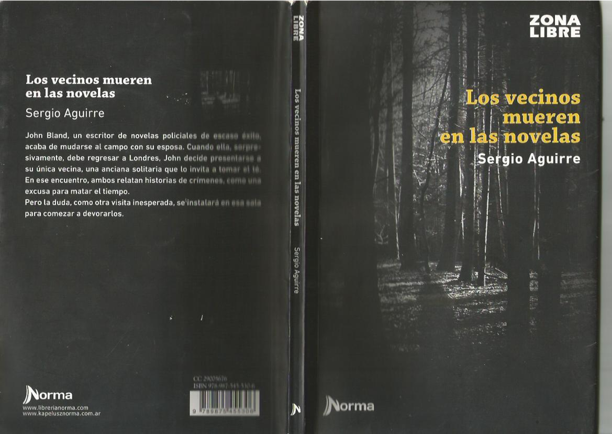 Los Vecinos Mueren - ZONA LIBRE Los vecinos mueren en las novelas Los