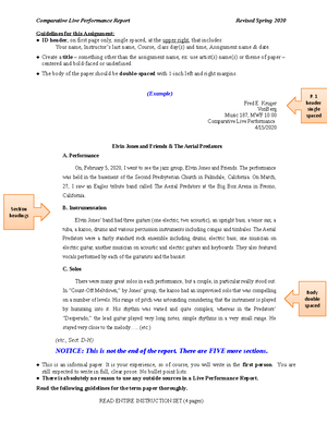 Social Commentary Paper - William Gomez Craig Vonberg Music 187, W 12 ...