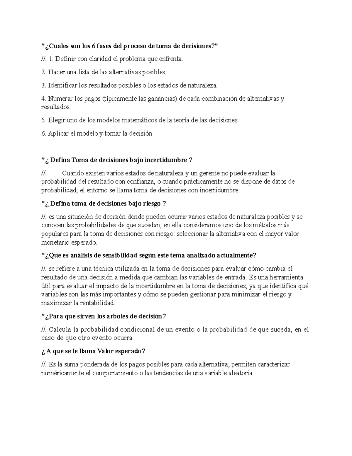 Cuales son los 6 fases del proceso de toma de decisiones - "¿Cuales son ...