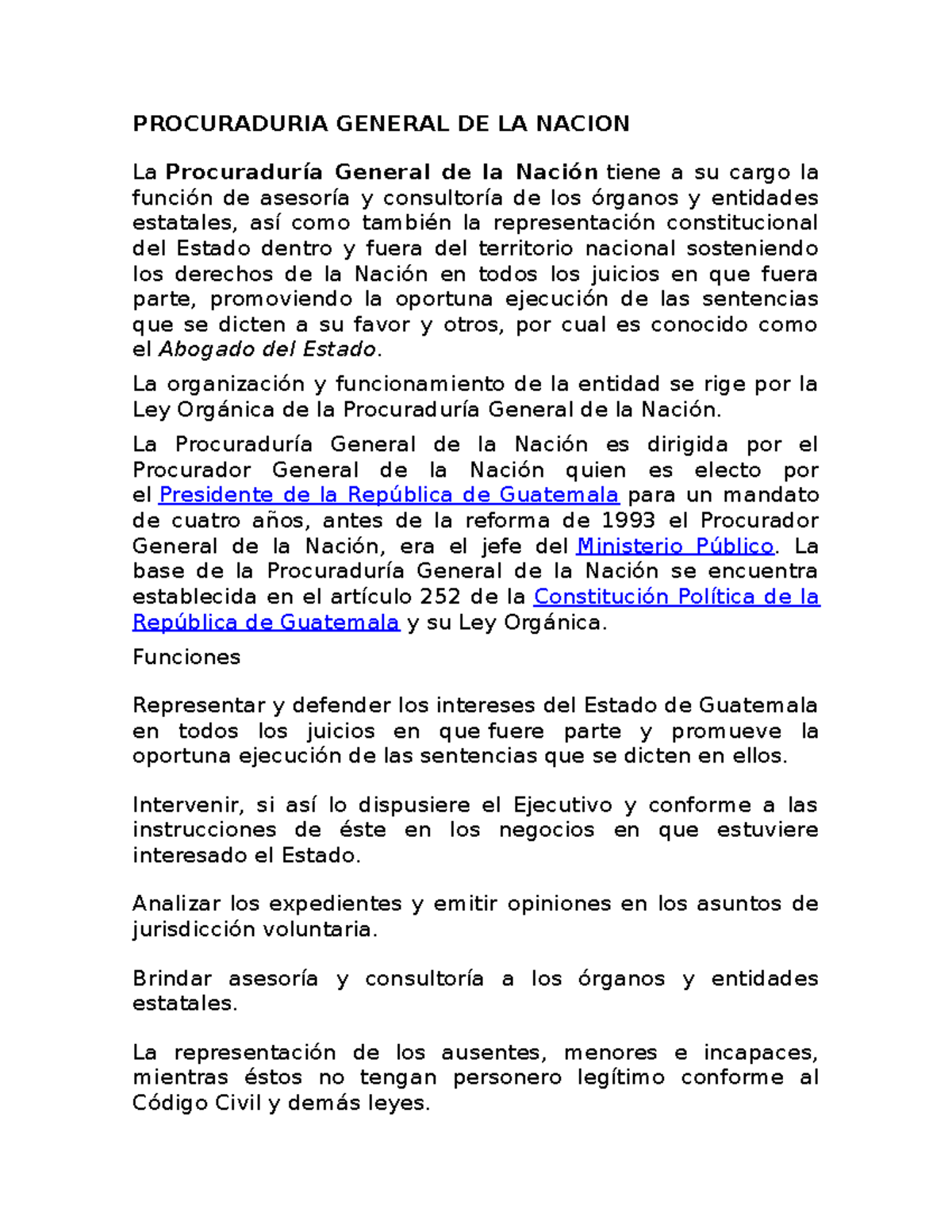 Procuraduria General De La Nacion Texto Procuraduria General De La Nacion La Procuradur A