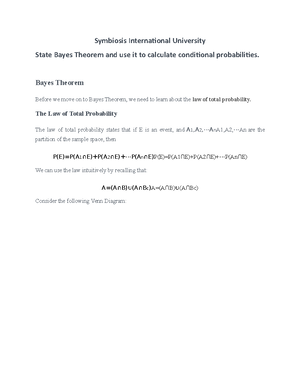 Reading 2 Define and calculate conditional probabilities - Symbiosis ...