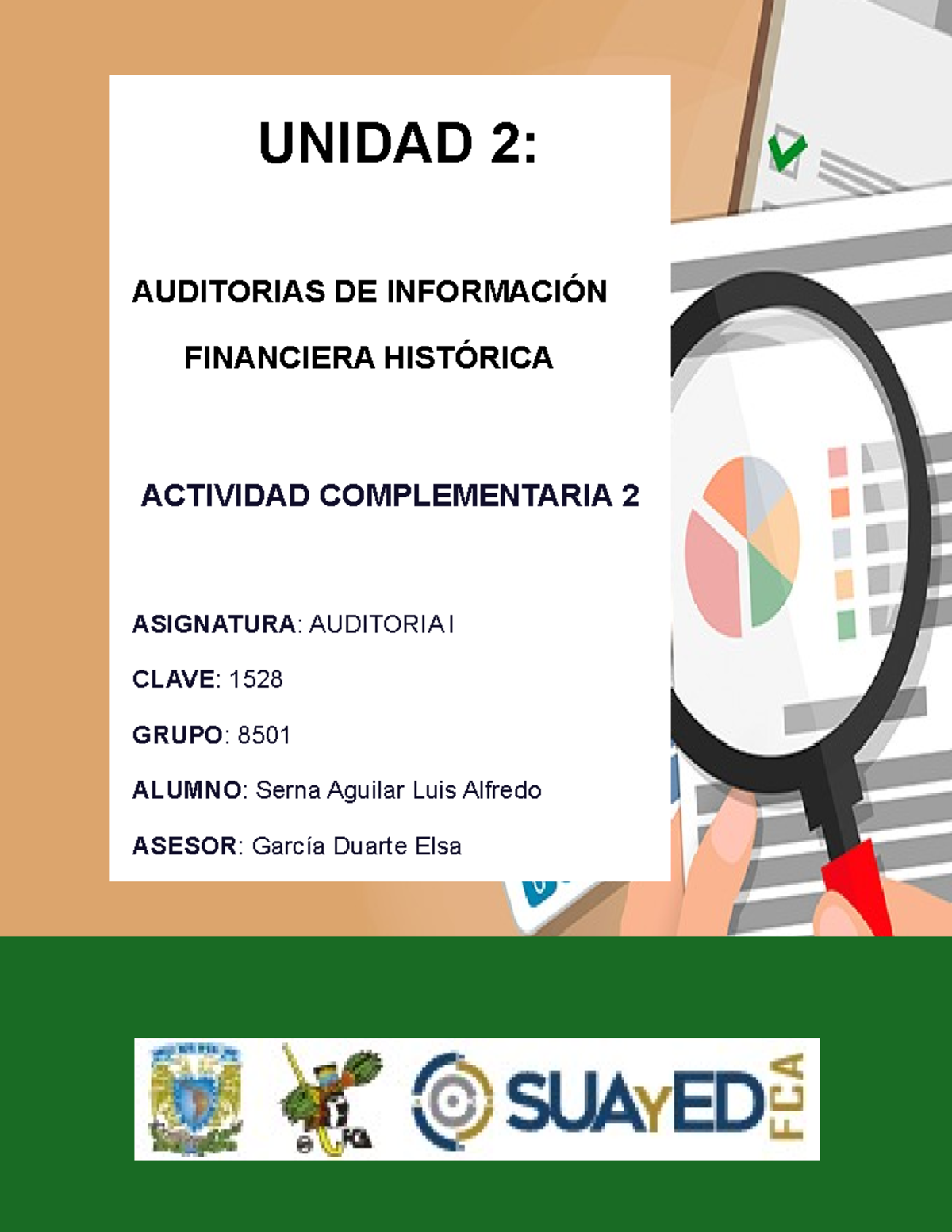 Unidad 2 Actividad Complementaria 2 - UNIDAD 2: AUDITORIAS DE ...