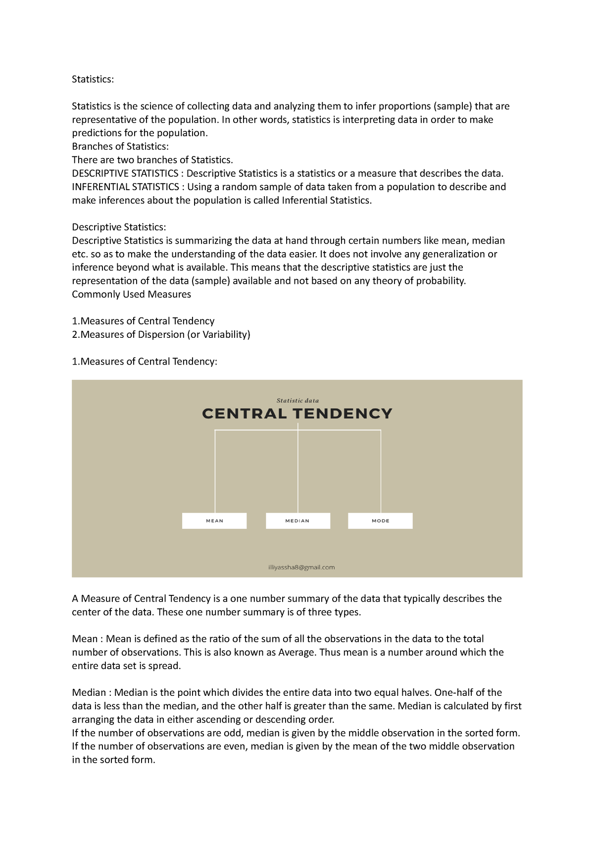 Unit3 Data Science - Statistics: Statistics Is The Science Of ...